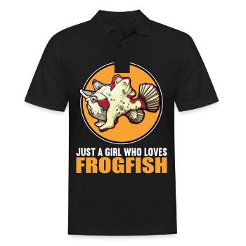 Frogfish Anglerfisch - Men's Polo Shirt - black - Front - Kai (181cm)