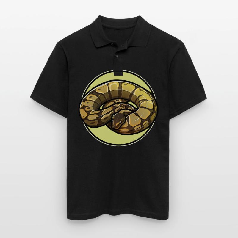 Ball Python King Python King Python Men's Polo Shirt