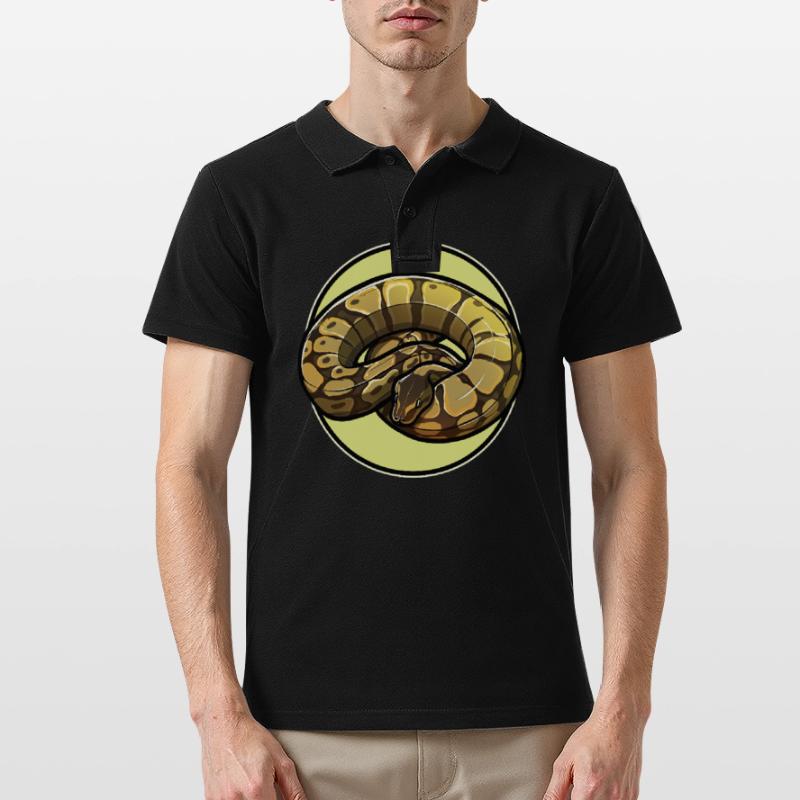 Ball Python King Python King Python Men's Polo Shirt