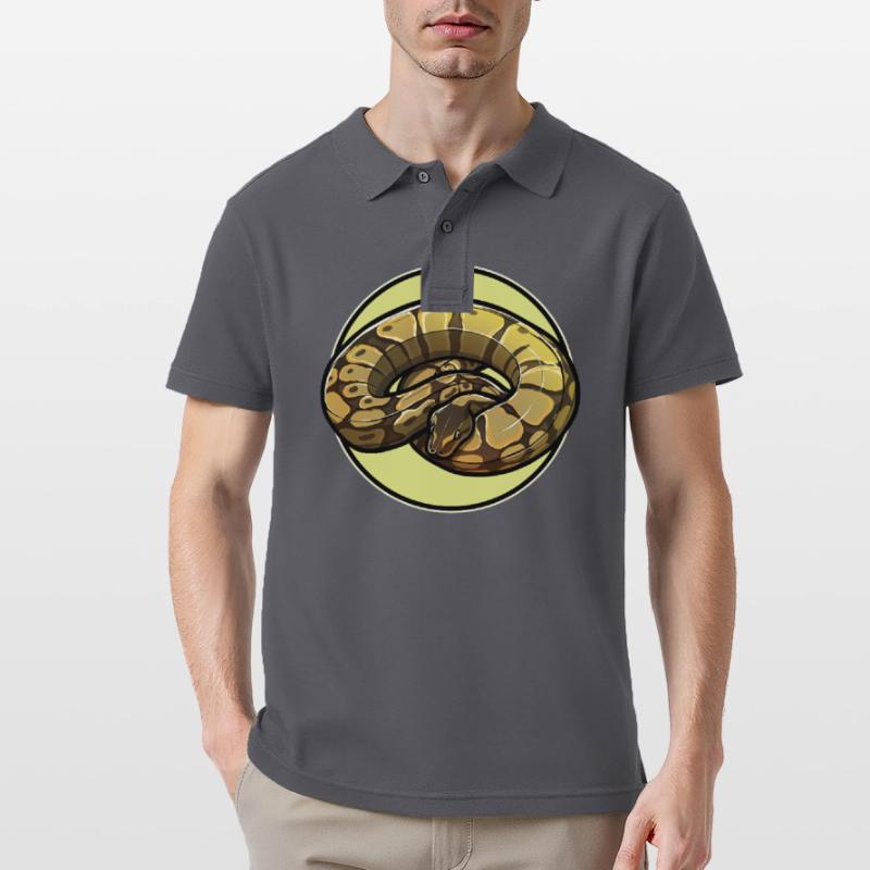 Ball Python Königspythons Königspython Männer Poloshirt