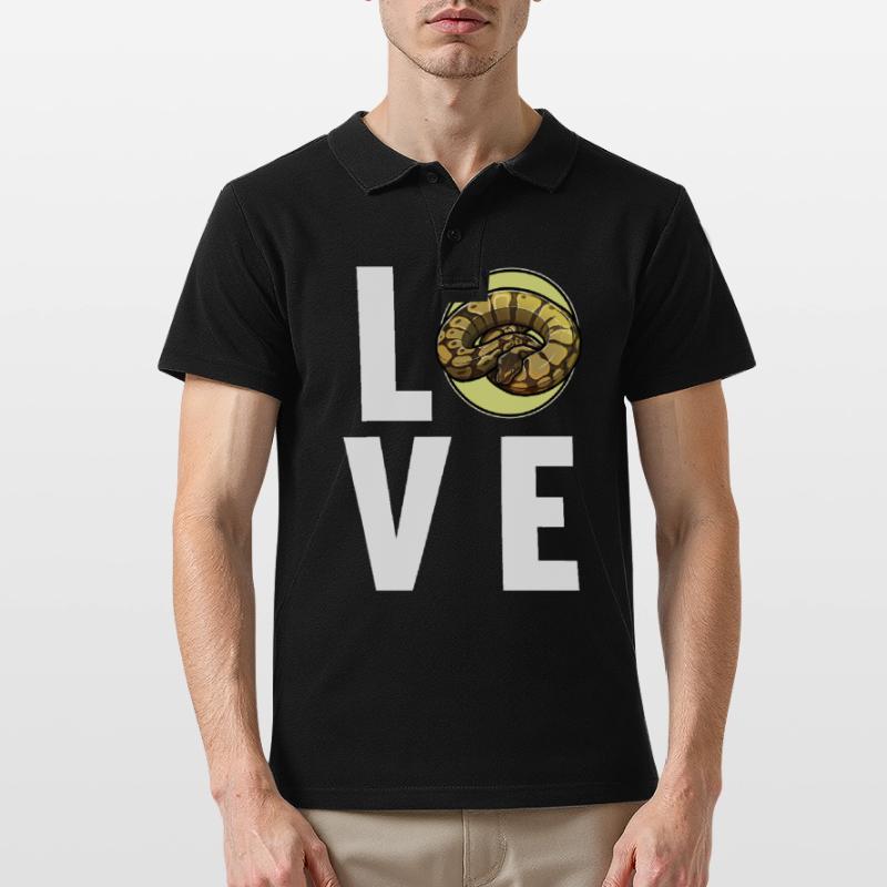 Ball Python King Python King Python Men's Polo Shirt