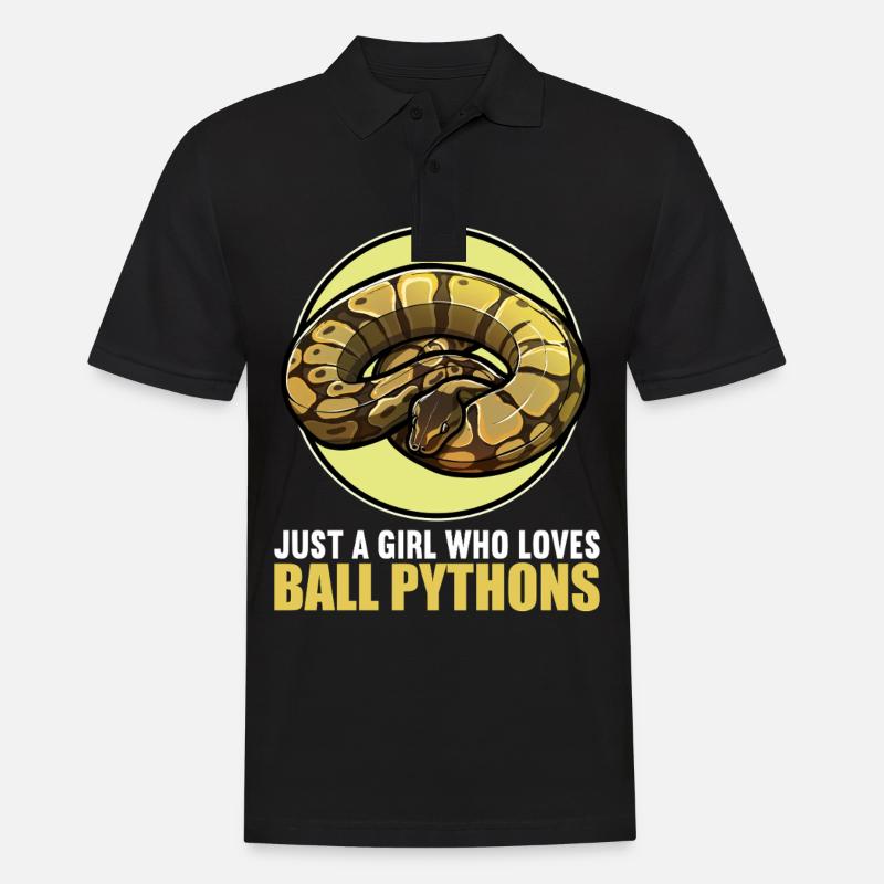 Ball Python Königspythons Königspython - Männer Poloshirt - Schwarz