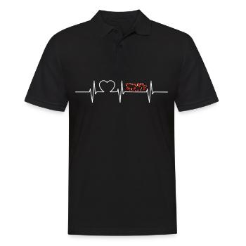 Coral snakes Coral snake - Men's Polo Shirt - black - Front - Kai (181cm)