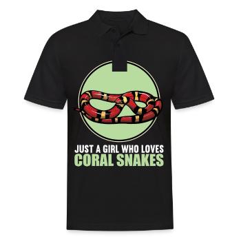 Coral snakes Coral snake - Men's Polo Shirt - black - Front - Kai (181cm)