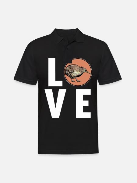Kiwifruit Kiwi - Men's Polo Shirt - black