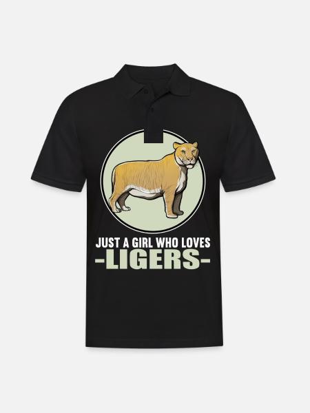 Ligers Liger - Männer Poloshirt - Schwarz
