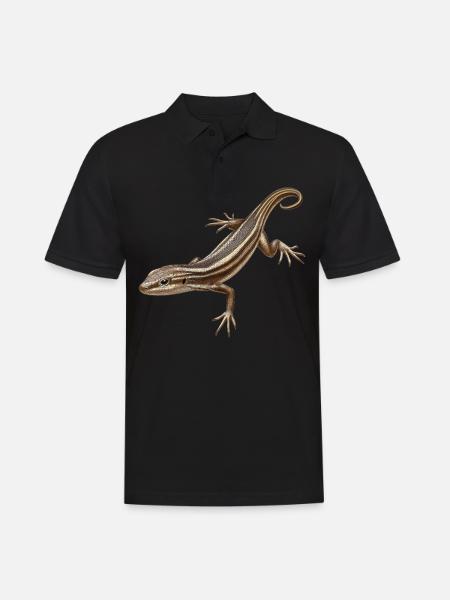 Skinke Skink - Männer Poloshirt - Schwarz