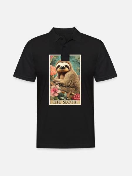 Sloths Sloth - Men's Polo Shirt - black