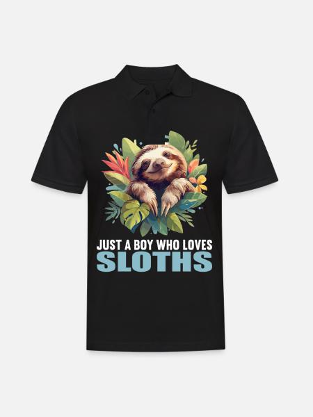 Sloths Sloth - Men's Polo Shirt - black