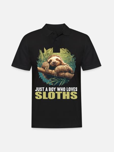 Sloths Sloth - Men's Polo Shirt - black