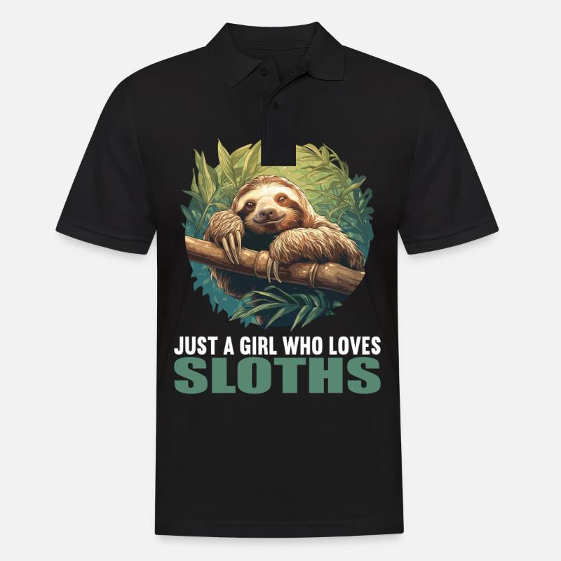 Sloths Sloth - Men's Polo Shirt - black