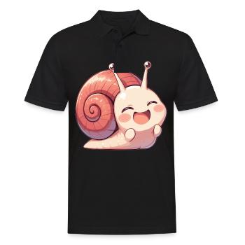 Escargots Escargot - Polo Homme - noir - Devant - Kai (181cm)
