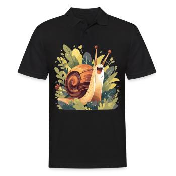 Escargots Escargot - Polo Homme - noir - Devant - Kai (181cm)