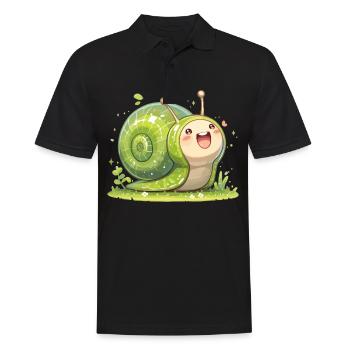 Escargots Escargot - Polo Homme - noir - Devant - Kai (181cm)