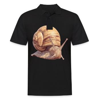 Escargots Escargot - Polo Homme - noir - Devant - Kai (181cm)