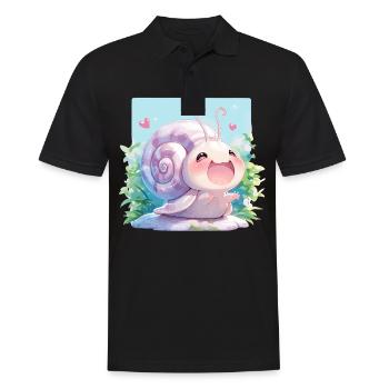 Escargots Escargot - Polo Homme - noir - Devant - Kai (181cm)