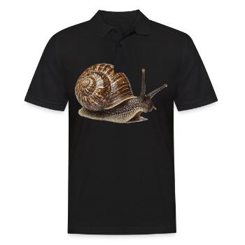 Escargots Escargot - Polo Homme - noir - Devant - Kai (181cm)