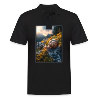 Escargots Escargot - Polo Homme - noir - Devant - Kai (181cm)