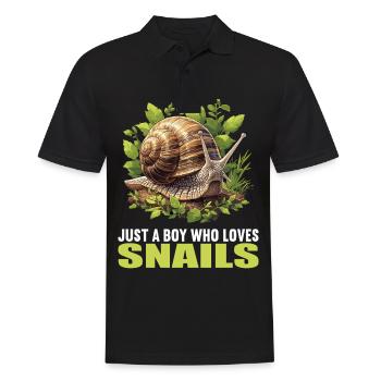 Escargots Escargot - Polo Homme - noir - Devant - Kai (181cm)