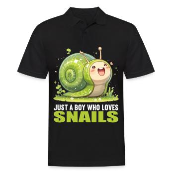 Escargots Escargot - Polo Homme - noir - Devant - Kai (181cm)