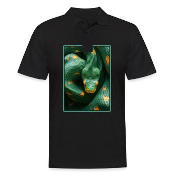 Snakes Snake - Men's Polo Shirt - black - Front - Kai (181cm)