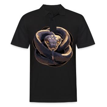 Snakes Snake - Men's Polo Shirt - black - Front - Kai (181cm)