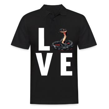 Snakes Snake - Men's Polo Shirt - black - Front - Kai (181cm)