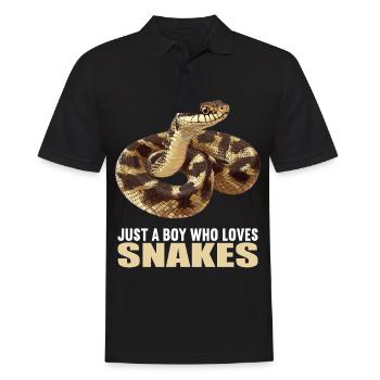 Snakes Snake - Men's Polo Shirt - black - Front - Kai (181cm)