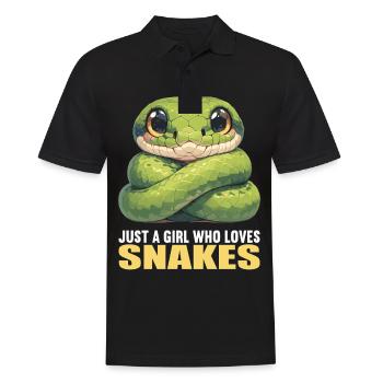 Snakes Snake - Men's Polo Shirt - black - Front - Kai (181cm)