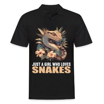 Snakes Snake - Men's Polo Shirt - black - Front - Kai (181cm)