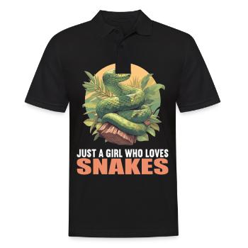 Snakes Snake - Men's Polo Shirt - black - Front - Kai (181cm)