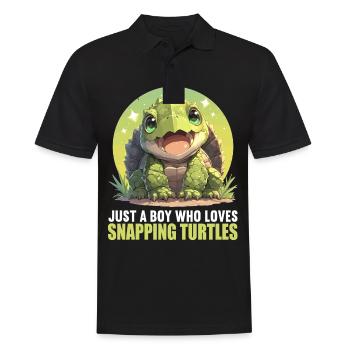 Snapping Turtles Snapping Turtle - Men's Polo Shirt - black - Front - Kai (181cm)