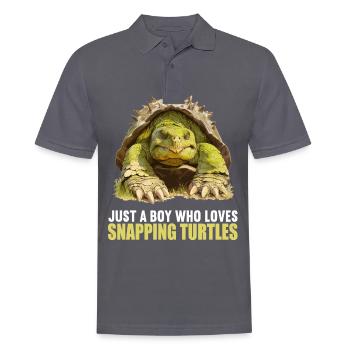 Snapping Turtles Snapping Turtle - Men's Polo Shirt - charcoal grey - Front - Nico (186cm)