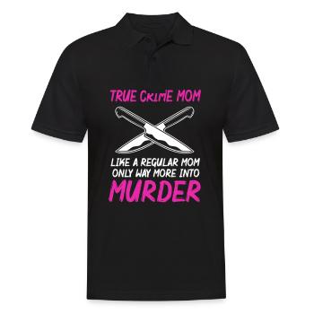 Krimi True Crime - Männer Poloshirt - Schwarz - Vorne - Kai (181cm)