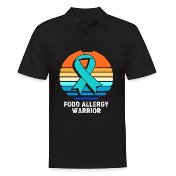 Food Allergy - Men's Polo Shirt - black - Front - Kai (181cm)