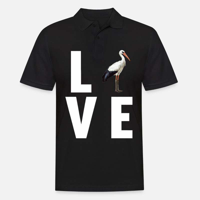 Storks Stork - Men's Polo Shirt - black