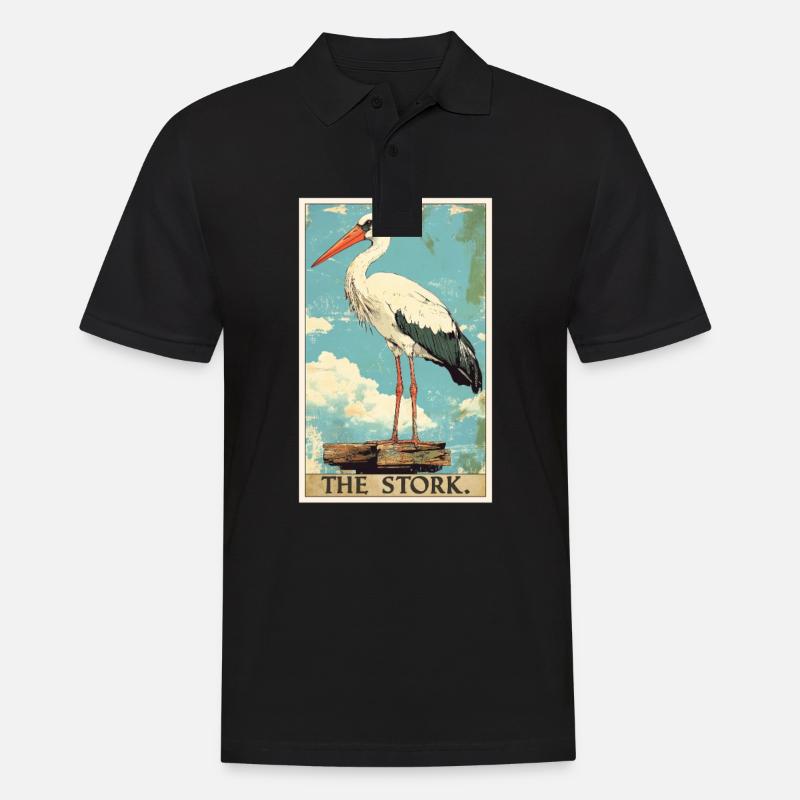 Storks Stork - Men's Polo Shirt - black