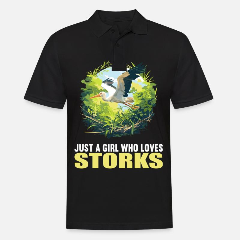 Storks Stork - Men's Polo Shirt - black
