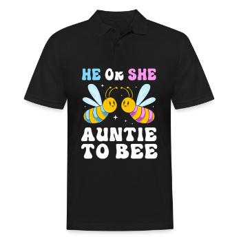 Weihnachten Gender Reveal - Männer Poloshirt - Schwarz - Vorne - Kai (181cm)
