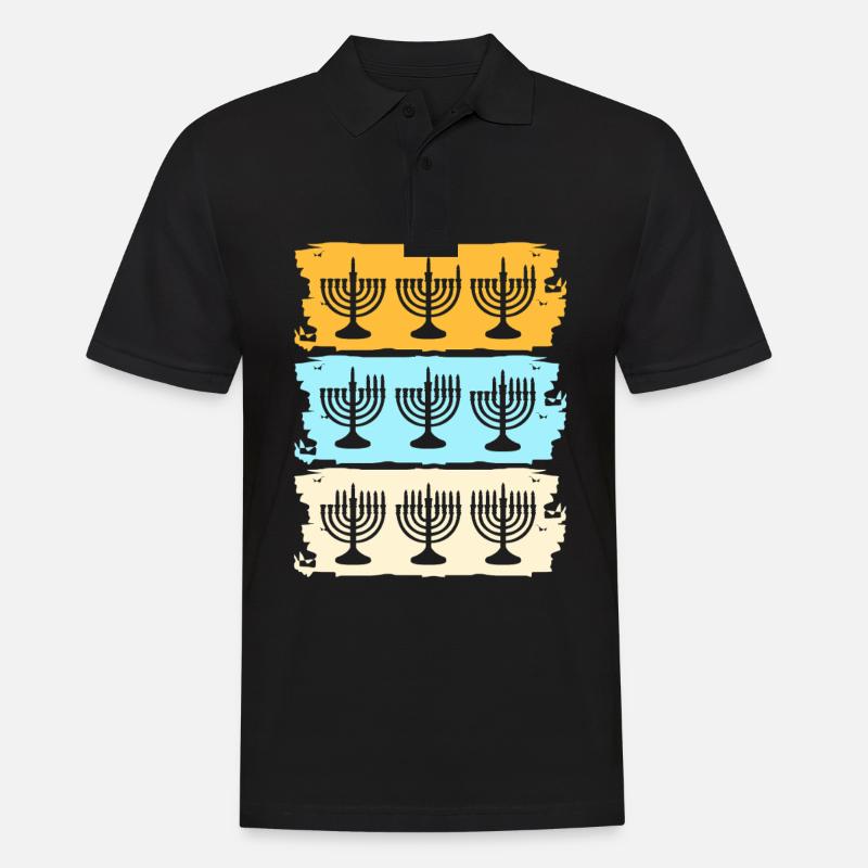 Hanoukka Hanoukka Hanoukka - Polo Homme - noir