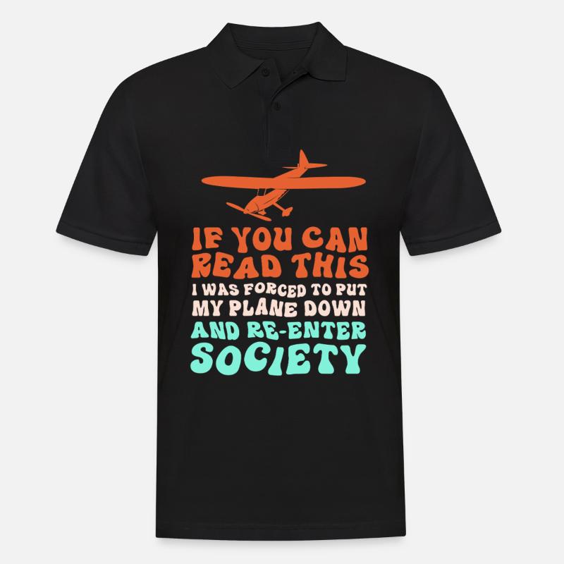 Modellflug Modellflugzeug - Männer Poloshirt - Schwarz