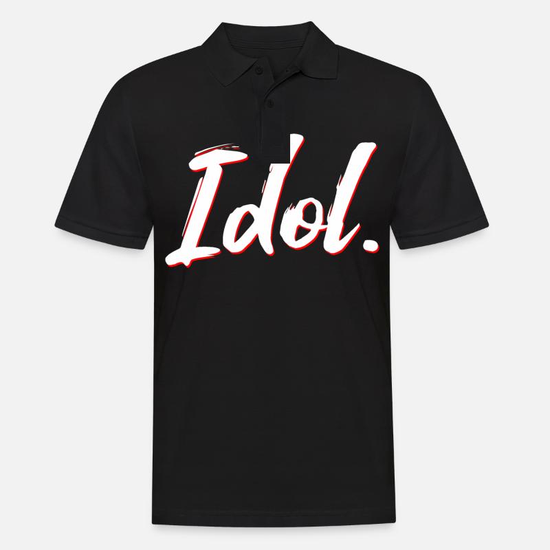 Idol neu - Männer Poloshirt - Schwarz