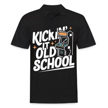 Arcade Arcade Slot Machine Gamer Gaming - Polo Homme - noir - Devant - Kai (181cm)