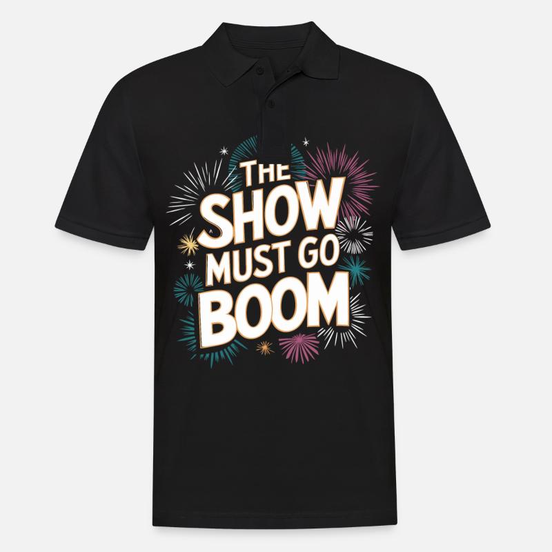 Pyrotechniker Feuerwerk Pyrotechnik - Männer Poloshirt - Schwarz