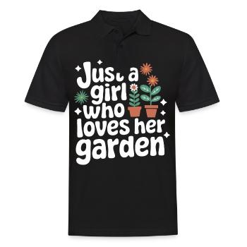 Gardener Garden Plants Gardening - Men's Polo Shirt - black - Front - Kai (181cm)