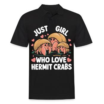 Crab Hermit Crab Crab Crab Crab - Men's Polo Shirt - black - Front - Kai (181cm)