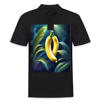 Design de banane cool - Polo Homme - noir - Devant - Kai (181cm)