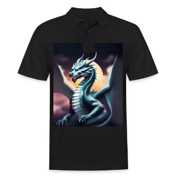 Gray dragon - Men's Polo Shirt - black - Front - Kai (181cm)