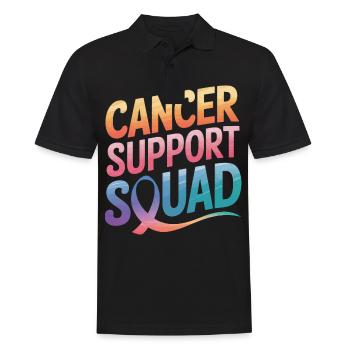 Sensibilisation au cancer Cancer Cancer du sein - Polo Homme - noir - Devant - Kai (181cm)