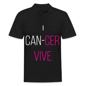 Brustkrebs Brustkrebslauf Brustkrebs-Schleife - Männer Poloshirt - Schwarz - Vorne - Kai (181cm)